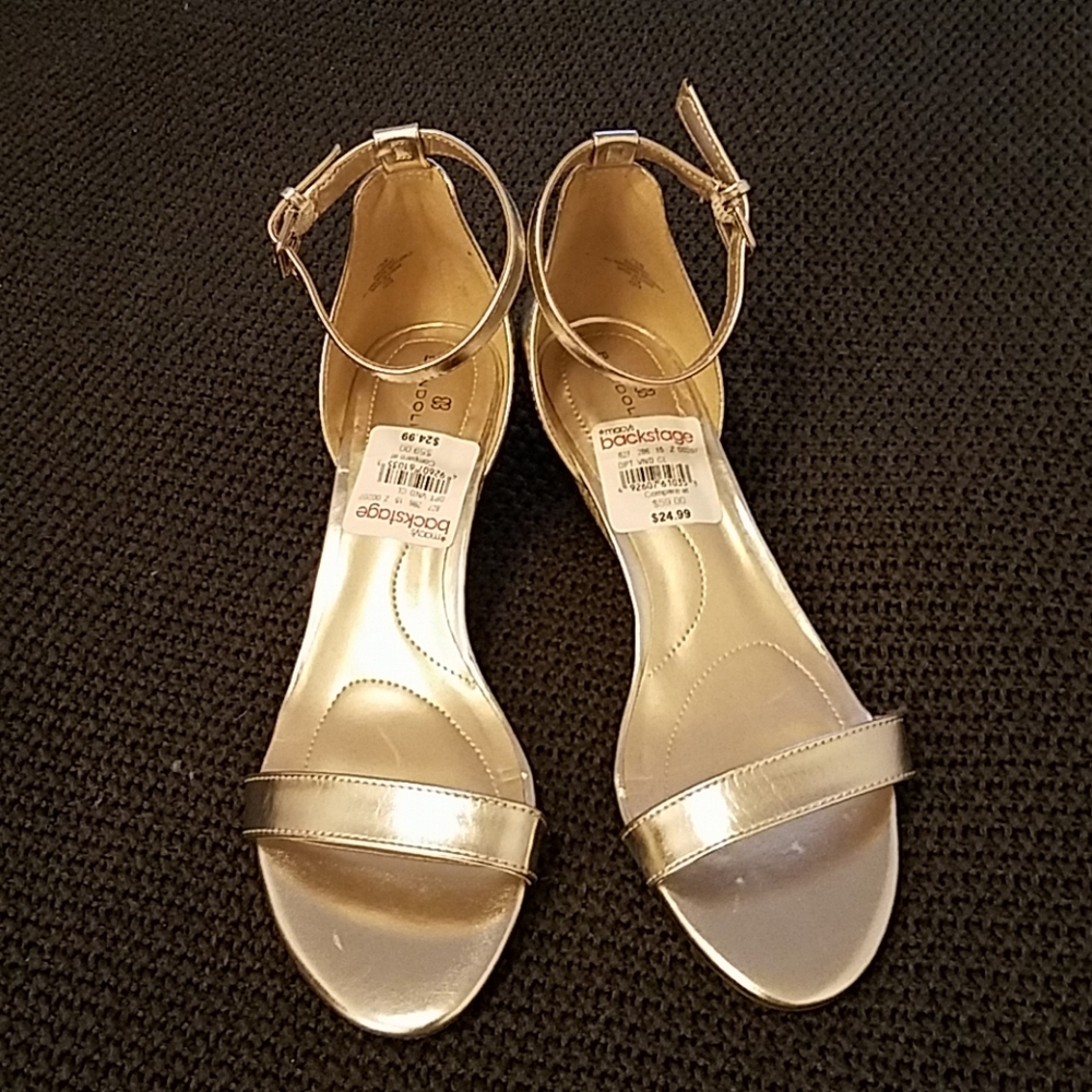 Bandolino Wedge Sandals, Gold, Holiday/Bridesmaid